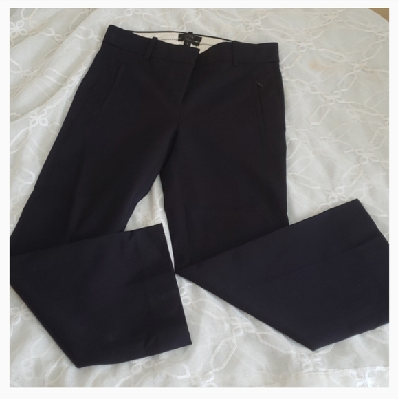 J. Crew Teddie navy blue cropped pants Size 0 - Picture 2 of 9